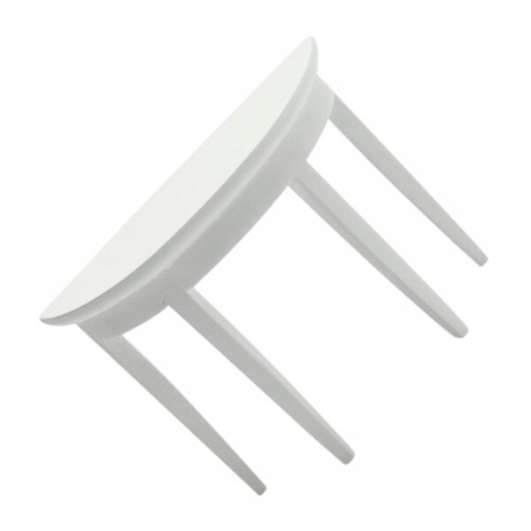 Mini Tavolo Bianco in Legno per Case delle Bambole, Elegante e Sicuro