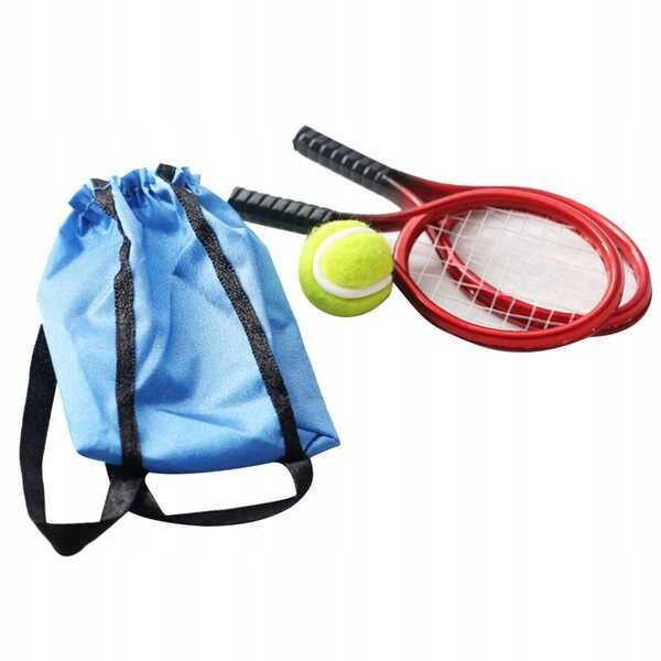 Mehrfarbiger, dekorativer Mini-Tennisschläger aus Kunststoff für Zuhause und zum Spielen