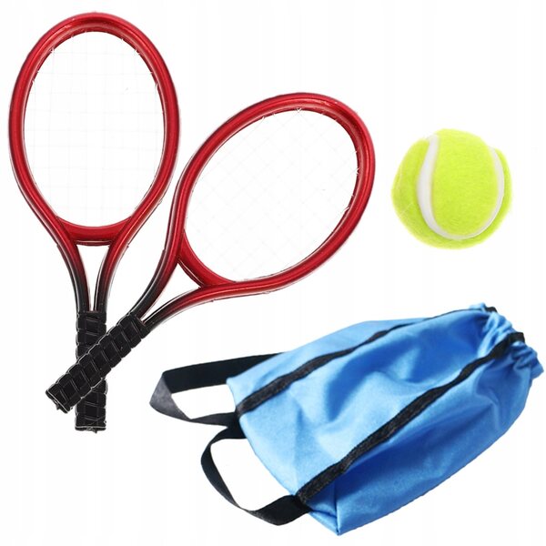 Mehrfarbiger, dekorativer Mini-Tennisschläger aus Kunststoff für Zuhause und zum Spielen