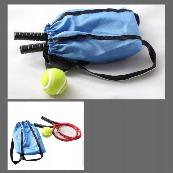 Mehrfarbiger, dekorativer Mini-Tennisschläger aus Kunststoff für Zuhause und zum Spielen