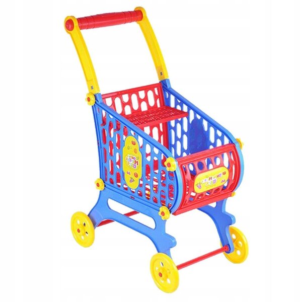 Carrello spesa per bambole, 80 cm, Giocattolo in plastica, per la casa e il gioco