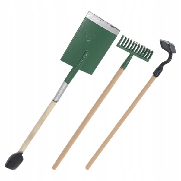 Mini-dekoratives Holzzubehör-Set für Mini-Haus und Garten, 6-teilig