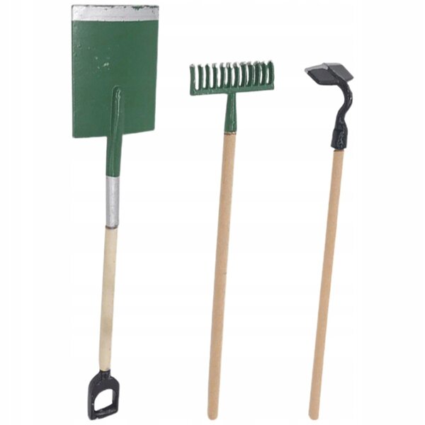 Mini-dekoratives Holzzubehör-Set für Mini-Haus und Garten, 6-teilig