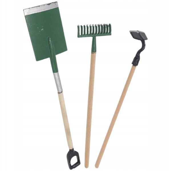 Mini-dekoratives Holzzubehör-Set für Mini-Haus und Garten, 6-teilig