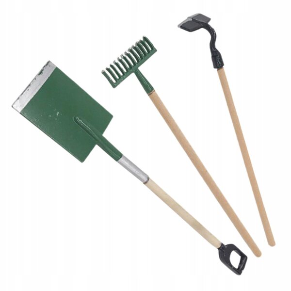 Mini-dekoratives Holzzubehör-Set für Mini-Haus und Garten, 6-teilig
