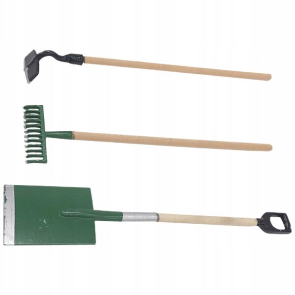 Mini-dekoratives Holzzubehör-Set für Mini-Haus und Garten, 6-teilig