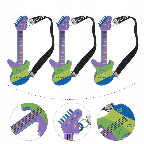 Mini chitarra decorativa per bambini, miniatura colorata e sicura