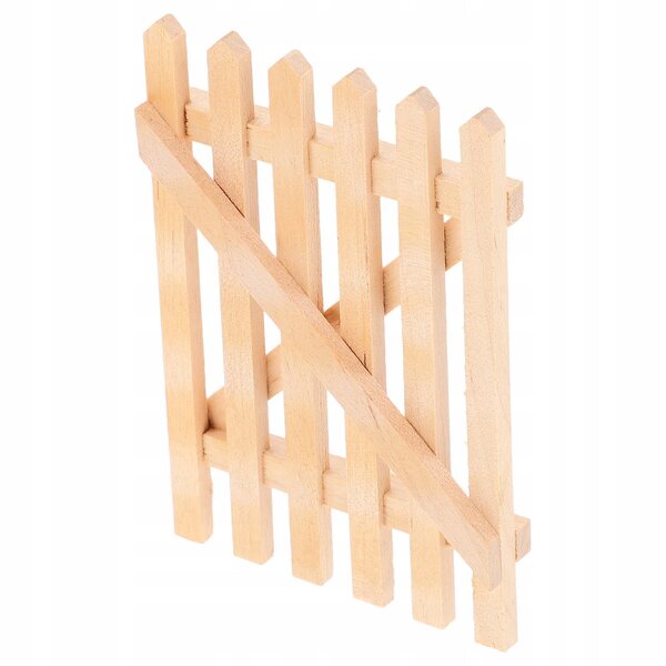 Mini Recinzione in Legno per Giardini in Miniatura e Case delle Bambole