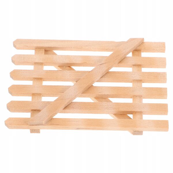 Mini Recinzione in Legno per Giardini in Miniatura e Case delle Bambole