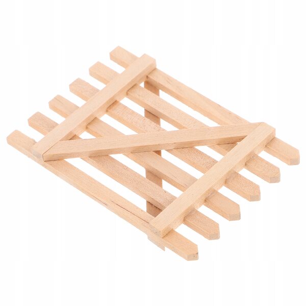 Mini Recinzione in Legno per Giardini in Miniatura e Case delle Bambole