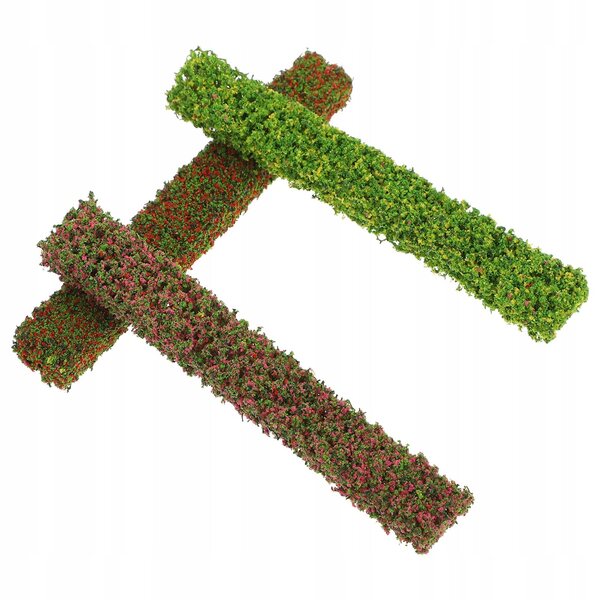Mini arbusti decorativi realistici per casa delle bambole in ABS, set da 3 pezzi