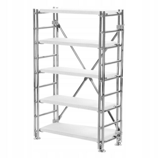 Miniatura Scaffale in Metallo Bianco per Casa delle Bambole e Decorazioni