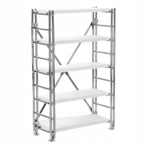 Miniatura Scaffale in Metallo Bianco per Casa delle Bambole e Decorazioni