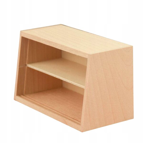 Miniatura Scaffale in Legno per Casa delle Bambole - Arredo Miniatura Decorativo