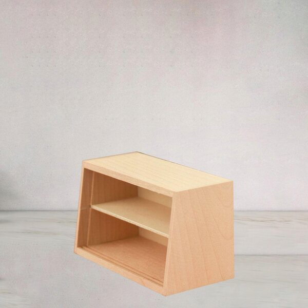 Miniatuur houten plank voor poppenhuis - Decoratief miniatuurmeubilair