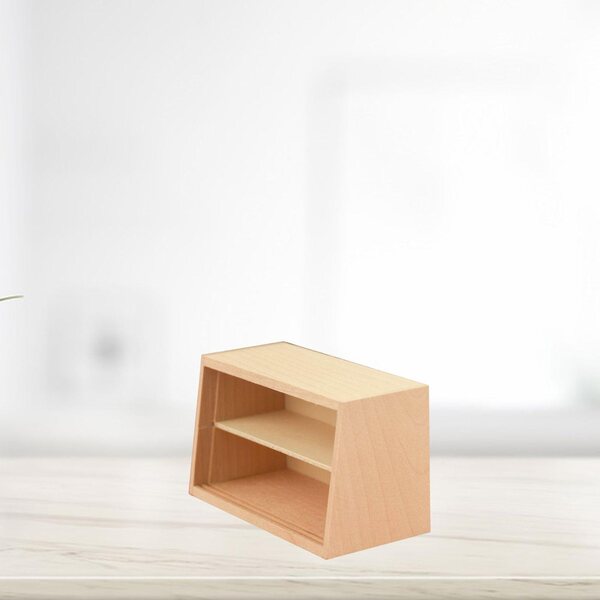 Miniatuur houten plank voor poppenhuis - Decoratief miniatuurmeubilair