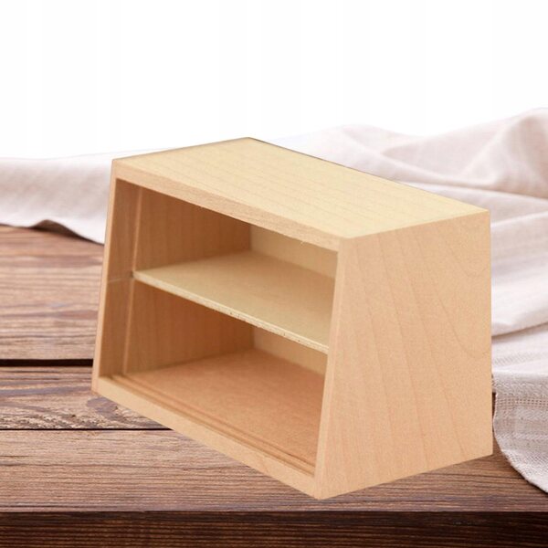 Miniatuur houten plank voor poppenhuis - Decoratief miniatuurmeubilair