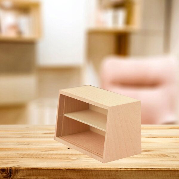 Miniatuur houten plank voor poppenhuis - Decoratief miniatuurmeubilair