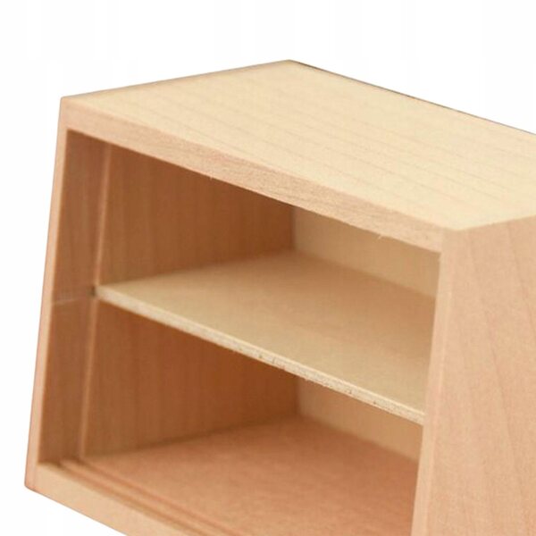 Miniatuur houten plank voor poppenhuis - Decoratief miniatuurmeubilair