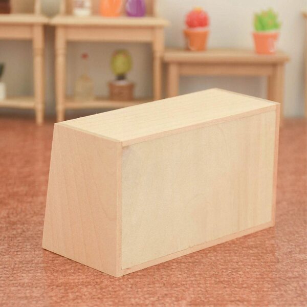 Miniatuur houten plank voor poppenhuis - Decoratief miniatuurmeubilair