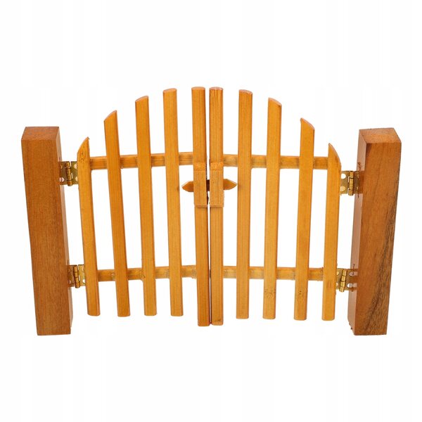 Mini cancello in legno decorativo per casa delle bambole design rustico e realistico