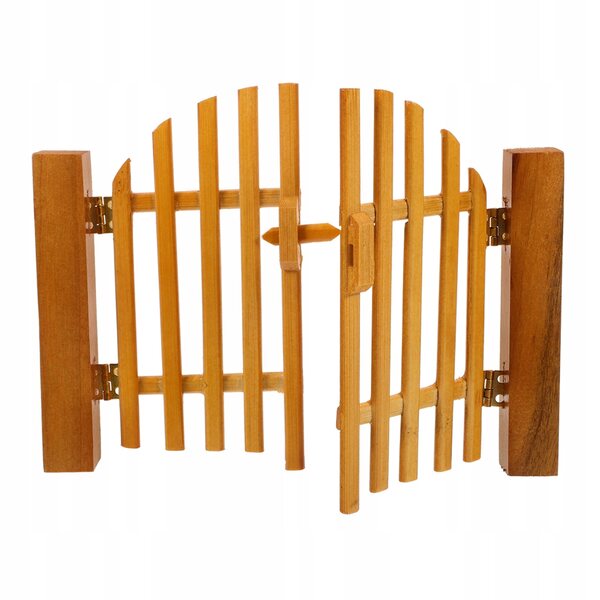 Mini cancello in legno decorativo per casa delle bambole design rustico e realistico