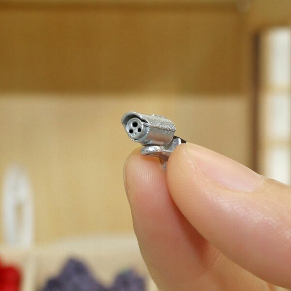 1:12 Puppenhaus-Zimmerminiatur aus Metallmaterial, realistische Dekoration