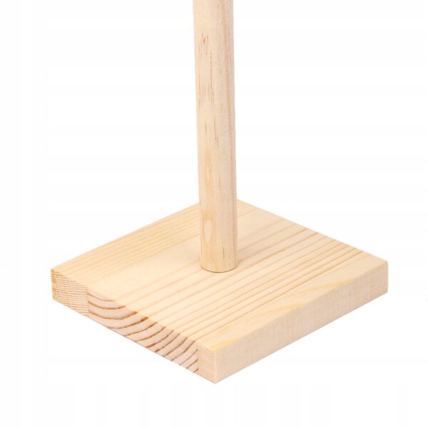 Stativo in legno naturale per esposizione parrucche bambole BJD 1/4 e 1/6