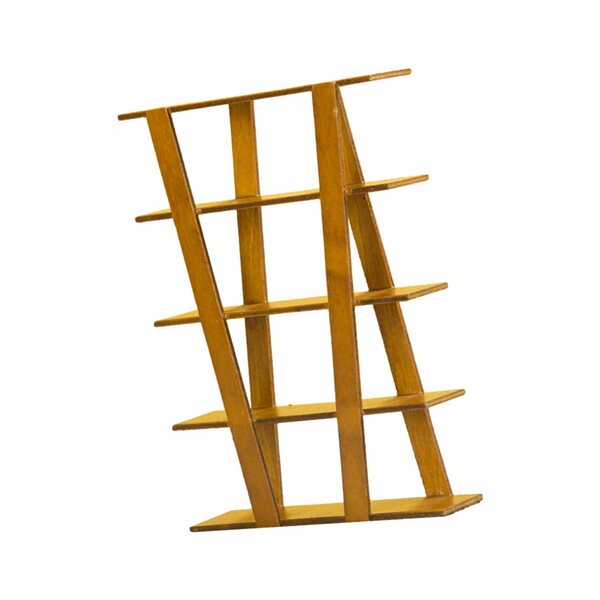 Miniatura 1:12 Scaffale in Legno per Casa delle Bambole Marrone Stabile e Dettagliato