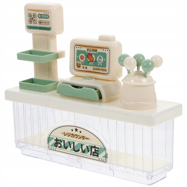 Miniatura cassa fiscale in plastica trasparente resistente per gioco e decorazione