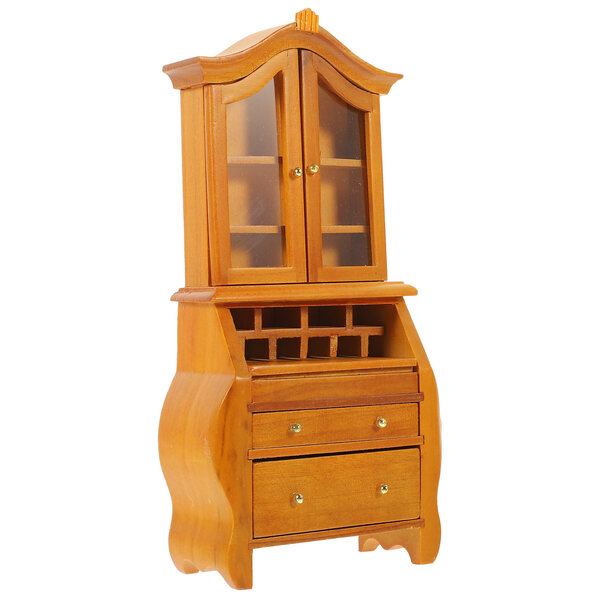 Mini mensola in legno per libri, decorativa e resistente per case delle bambole