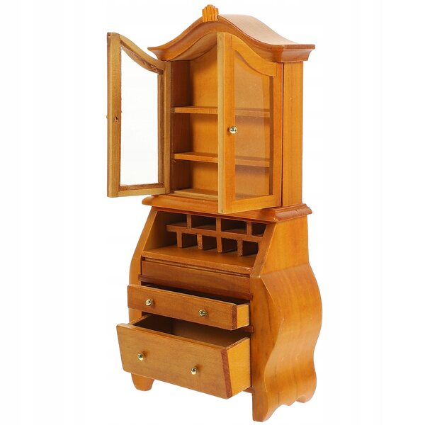 Mini mensola in legno per libri, decorativa e resistente per case delle bambole