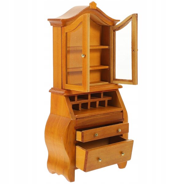 Mini mensola in legno per libri, decorativa e resistente per case delle bambole