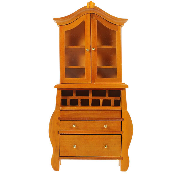 Mini mensola in legno per libri, decorativa e resistente per case delle bambole