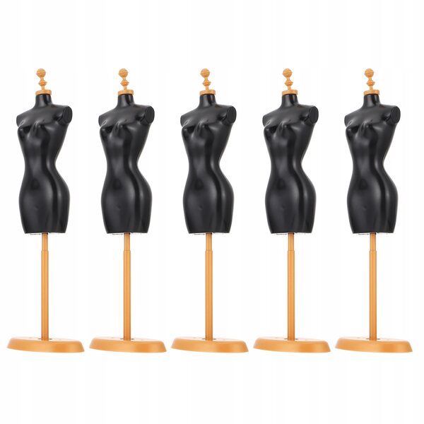 Set 5 Manichini in plastica per abiti da bambola, resistenti e realistici