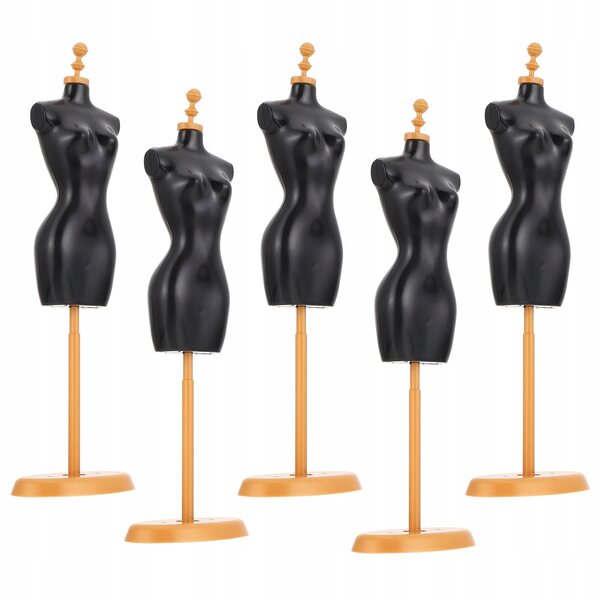 Set 5 Manichini in plastica per abiti da bambola, resistenti e realistici