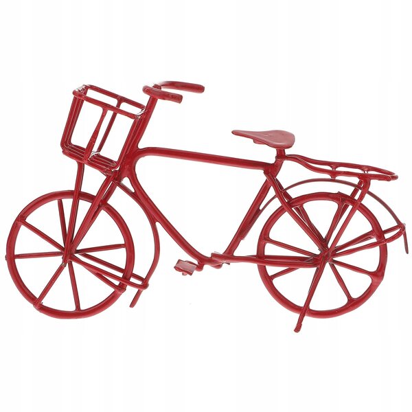 Mini Bicicletta Metallica Rossa per Bambini Decorativa e Educativa