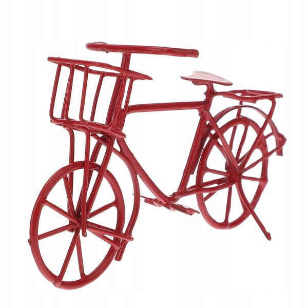 Mini Bicicletta Metallica Rossa per Bambini Decorativa e Educativa