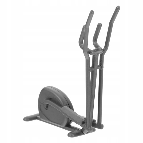 Mini attrezzi fitness per casa delle bambole modello DIY in plastica grigia
