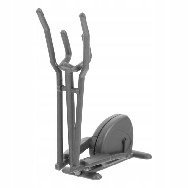 Mini attrezzi fitness per casa delle bambole modello DIY in plastica grigia