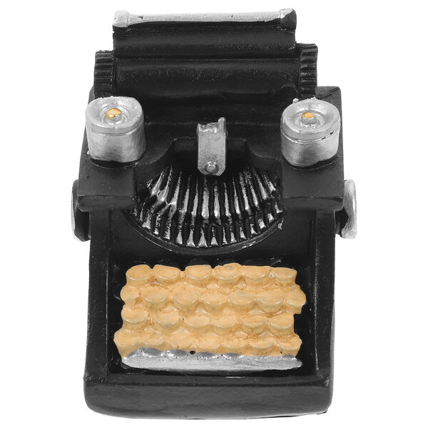 Miniatura macchina da scrivere nera decorazione elegante per la casa