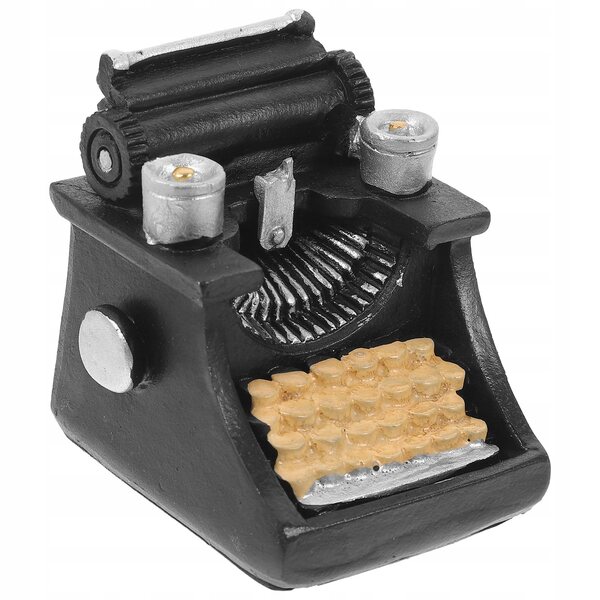 Miniatura macchina da scrivere nera decorazione elegante per la casa