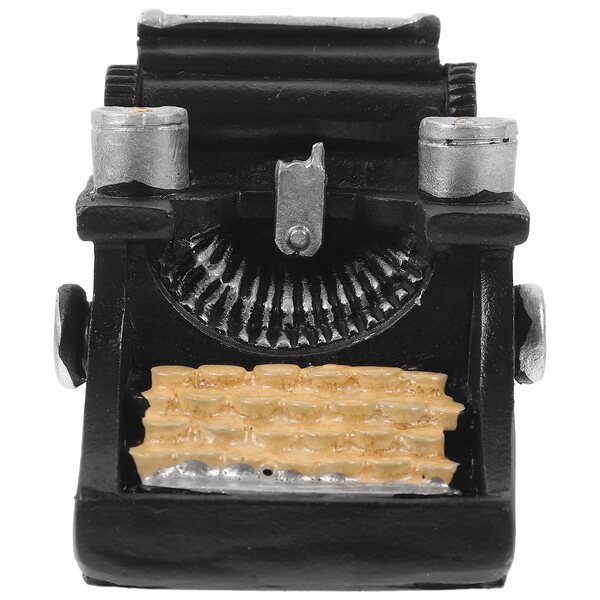 Miniatura macchina da scrivere nera decorazione elegante per la casa