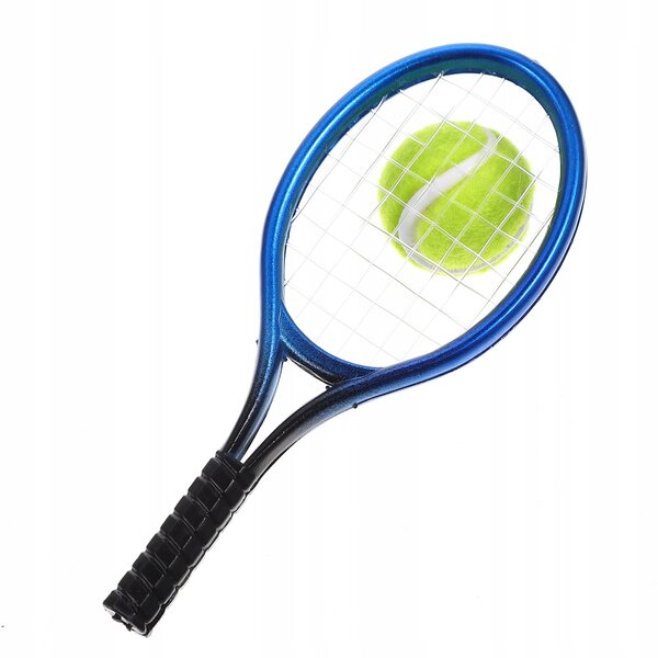 Blauer Mini-Tennisschläger für Kinder mit Mini-Kunststoffbällen