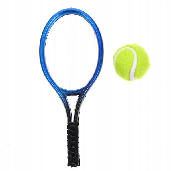 Blauer Mini-Tennisschläger für Kinder mit Mini-Kunststoffbällen
