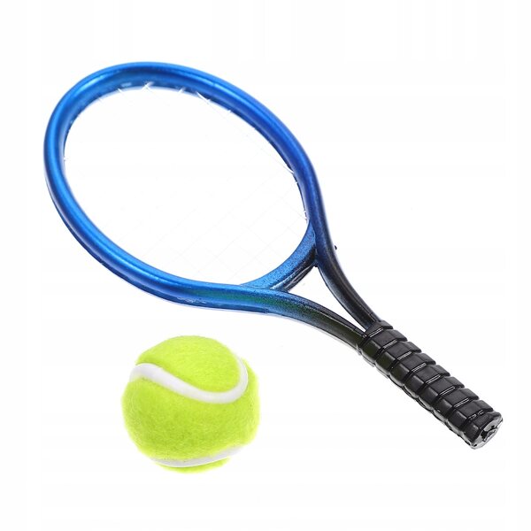 Blauer Mini-Tennisschläger für Kinder mit Mini-Kunststoffbällen