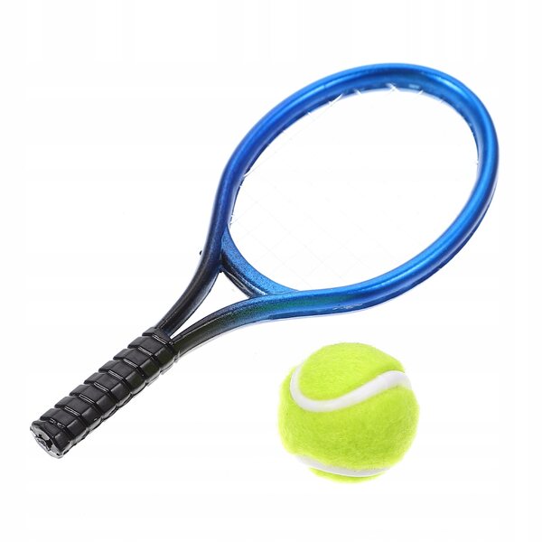 Blauer Mini-Tennisschläger für Kinder mit Mini-Kunststoffbällen