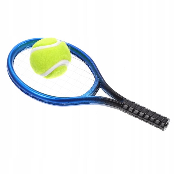 Blauer Mini-Tennisschläger für Kinder mit Mini-Kunststoffbällen