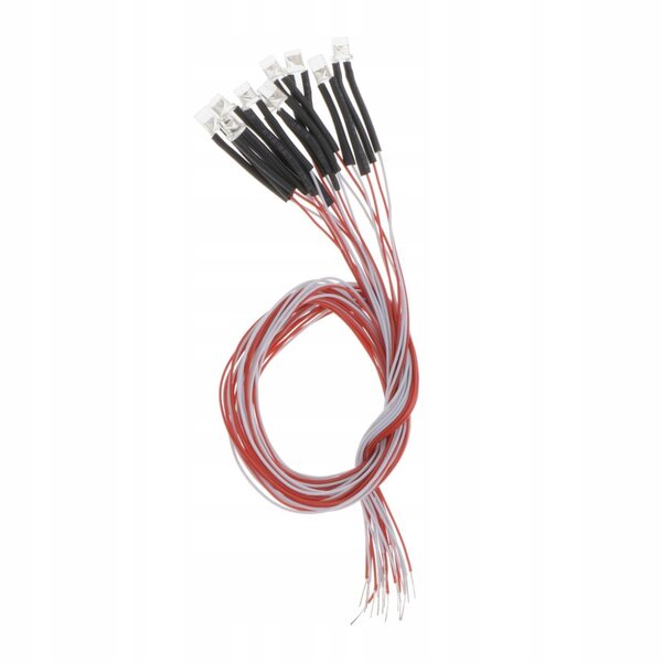 10 Stück 3 mm vorverkabelte RGB-LEDs 12 Zoll mit schnellem Farbwechsel 3 V