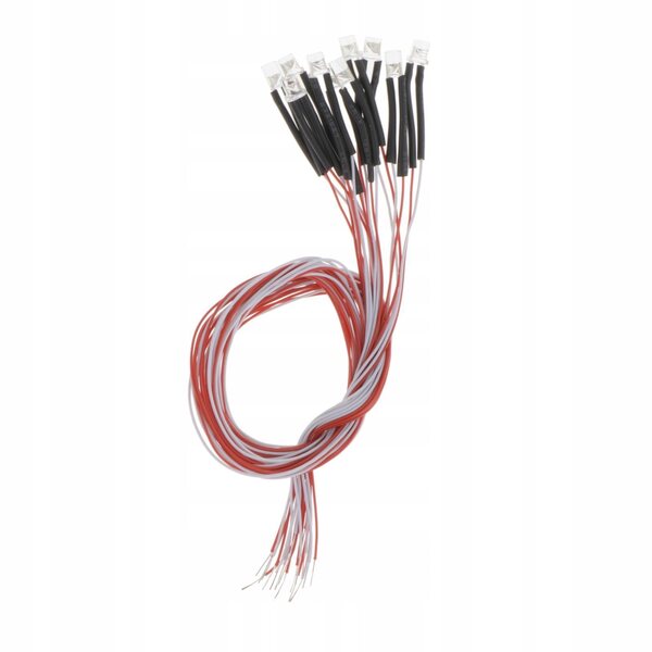 10 Stück 3 mm vorverkabelte RGB-LEDs 12 Zoll mit schnellem Farbwechsel 3 V